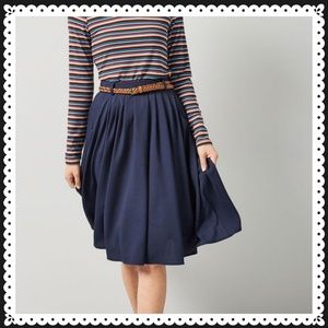 Modcloth "Breathtaking Tiger Lillies" midi skirt